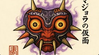 Majoras mask but as an oni mask from Japan