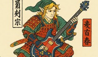 Samurai style are featuring link with a guitar